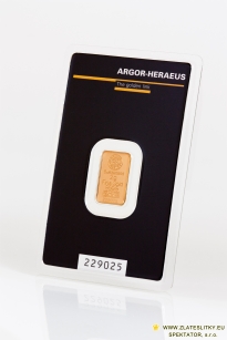 Zlatý slitek Argor Heraeus 2 g